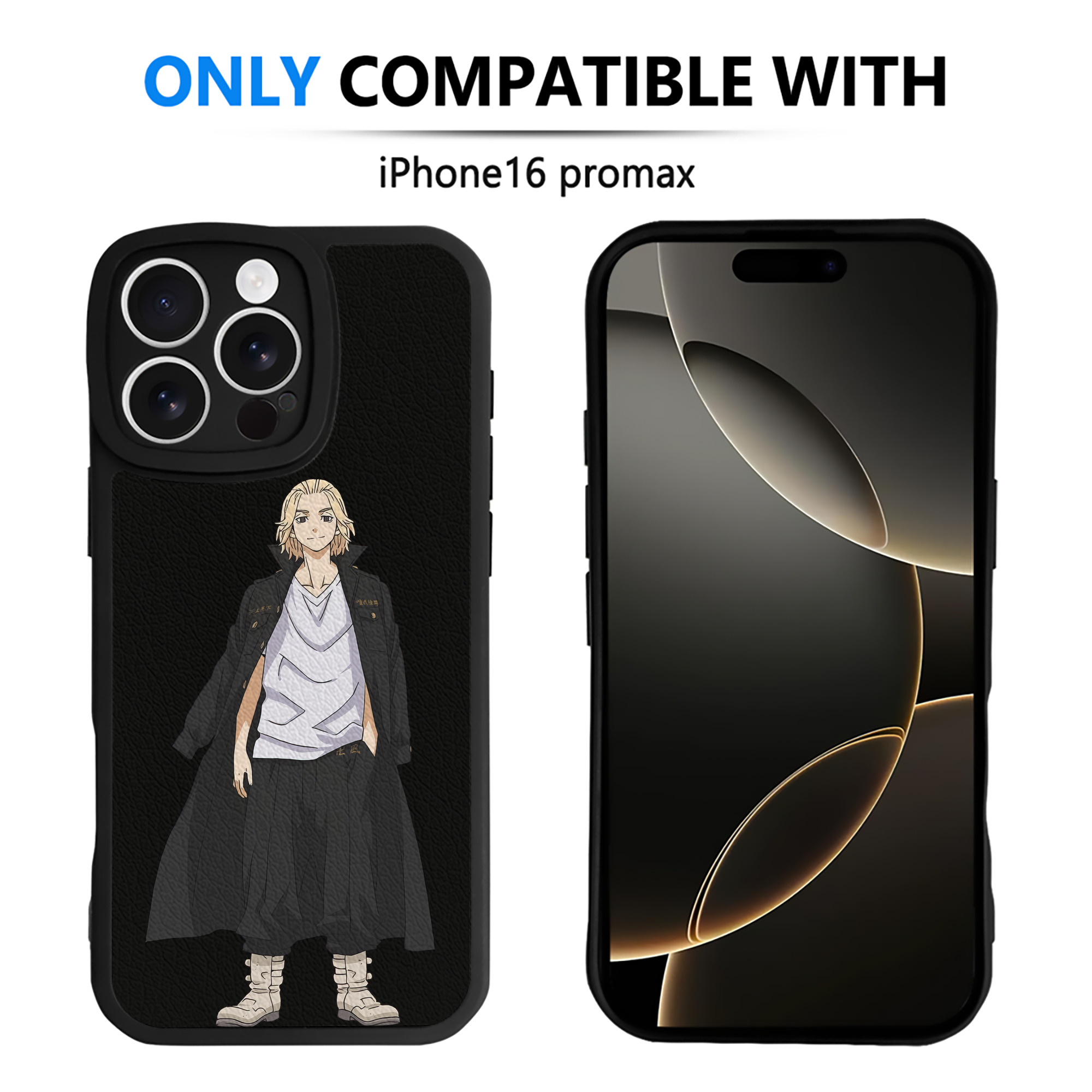 （画像用） 東京リベンジャーズ Tokyo Revengers 【iPhone 16シリーズ対応】シリコンスマホケース（レザー調） 材質：シリコン